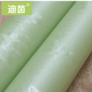 迪茵 壁紙墻紙自粘臥室墻紙自貼客廳壁紙墻壁裝飾彩裝膜電視墻壁貼紙防水防潮宿舍房間墻面裝修餐廳床頭墻紙 綠色玫瑰