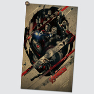 居夢(mèng)塢 美國隊長(cháng)電影海報 復仇者聯(lián)盟超級英雄復古墻面海報裝飾畫(huà) 書(shū)房寢室貼畫(huà) NB2712 50*30