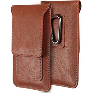 iCoverCase 蘋果6s手機(jī)殼6/7/8plus腰掛手機(jī)套iphone7/8手機(jī)殼保護(hù)套皮套 棕色--5.5英寸及以下 