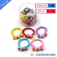 盒裝俏格格兒童橡皮筋女童卡通打結(jié)發(fā)繩韓國(guó)小女孩可愛(ài)頭繩頭高彈力耐用皮筋六一兒童節(jié)禮物不傷發(fā)發(fā)飾 蝴蝶結(jié)盒裝10根