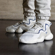 阿迪達斯（adidas）男鞋 CRAZY BYW boost緩震天足爆米花三葉草休閑鞋實戰(zhàn)籃球鞋 CQ0992 白紫 42