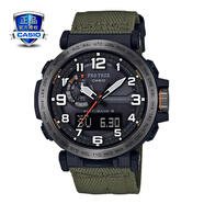 卡西歐（CASIO）【禮物】男表戶外運(yùn)動protrek太陽能時尚防水登山表男士電子手表 PRW-6600YB-3軍綠-太陽能
