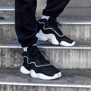 阿迪達(dá)斯（adidas）男鞋 CRAZY BYW boost緩震天足爆米花三葉草休閑鞋實(shí)戰(zhàn)籃球鞋 CQ0991 黑白 38.5