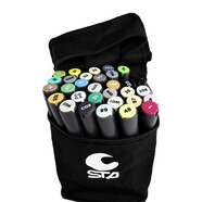 斯塔第四代4代升級版 三角桿油性馬克筆 套裝 學(xué)生手繪美術(shù)繪畫(huà)雙頭馬克筆 標準36色