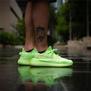 阿迪達(dá)斯（adidas）男女鞋 YEEZY 350 V2 Boost限量侃爺椰子運(yùn)動(dòng)鞋跑鞋F(xiàn)U9006 EG5293 熒光綠 夜光天使  36
