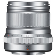 富士（FUJIFILM）XF50mm F2 R WR 中長(zhǎng)焦定焦鏡頭 銀色 高速AF 時(shí)尚設(shè)計(jì) 小巧輕便 全天候保護(hù)