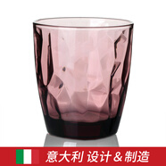 BORMIOLI ROCCO 波米歐利意大利進(jìn)口玻璃杯啤酒果汁杯喝水杯果汁杯鉆石創(chuàng  )意杯子 水晶紫390ML（1只）