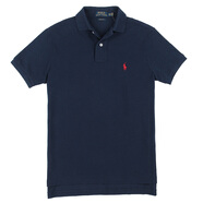 Polo Ralph Lauren拉夫·勞倫男士經(jīng)典短袖POLO衫 修身版翻領(lǐng)商務(wù)休閑男裝上衣 008/006 BLUE/NAVY 深藍(lán)色 隨機(jī)發(fā) L （90KG左右）