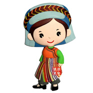 冰箱贴 磁铁创意墙贴 中国少数民族卡通人物软磁贴 外事礼品 怒族