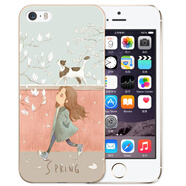 熙途 iphone5s手機殼防摔硅膠保護套軟殼 適用于蘋果iphone5/5s/SE 蘋果5/s追風女孩