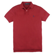 Polo Ralph Lauren拉夫·勞倫男士經(jīng)典短袖POLO衫 修身版翻領(lǐng)商務(wù)休閑男裝上衣 Red 大紅 M （80KG左右）