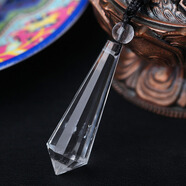 臻萊 白水晶靈擺吊墜 男女款白晶刻面飾品項(xiàng)鏈能量石項(xiàng)墜掛墜首飾 白水晶靈擺吊墜