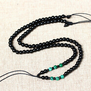 馨佑 黑曜石項鏈繩 圓珠鏈長(cháng)項鏈 佛牌鏈 水晶玉佩吊墜掛繩男女款 款式8