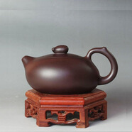 美典（Meediea）宜興名家紫砂壺茶壺 全手工紫泥腰圓壺220ml