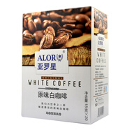 亞羅星（ALOR） 咖啡 速溶咖啡 即溶白咖啡速溶咖啡粉 原味白咖啡 苦的 18gX20條