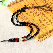 馨佑 黑曜石項鏈繩 圓珠鏈長(cháng)項鏈 佛牌鏈 水晶玉佩吊墜掛繩男女款 款式12