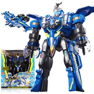 奧迪雙鉆巨神戰擊隊3超救分隊合體召喚器玩具變身器人偶軟膠公仔 豪華版-旋天戰擊王538330