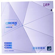 729友誼乒乓球拍膠皮縱橫普及套初學(xué)訓(xùn)練粘性反膠套膠 銀白色包裝/46度 1片/紅色+1片/黑色