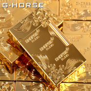 GHORSE 法國正品高檔個(gè)性定制送禮品純銅朗聲充氣體打火機(jī)創(chuàng)意超薄男士 富貴花 土豪金 充氣機(jī) 套裝 1個(gè)