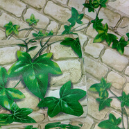 酌秀墻紙壁紙自粘宿舍墻紙翻新客廳墻壁裝飾防水防潮電視背景墻裝飾 爬山虎 45厘米寬