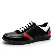 凱撒大帝 CAESAR 休閑鞋男鞋男士皮鞋運動(dòng)板鞋透氣男潮 黑色 41碼