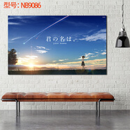 居夢(mèng)塢 你的名字動(dòng)漫海報(bào)紙墻貼畫(huà)動(dòng)漫海報(bào)動(dòng)漫周邊動(dòng)漫電影 NB9086 50*30cm