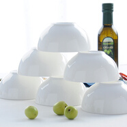 瓷秀源 方碗陶瓷碗泡面碗 韓式骨瓷碗米飯碗 瓷碗湯碗 大碗創(chuàng  )意餐具 8英寸奧碗1個(gè)