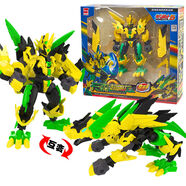 斗龍戰士5爆射龍彈斗龍號角手環(huán)鎧甲召喚變身器號角全套鎧甲戰龍重甲戰龍兒童玩具 斗龍5-DL32117卡森超獸龍9寸