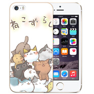 熙途 iphone5s手機殼防摔硅膠保護套軟殼 適用于蘋果iphone5/5s/SE 蘋果5/s一推貓咪