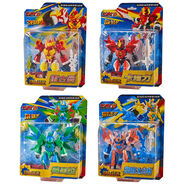 斗龍戰士5爆射龍彈斗龍號角手環(huán)鎧甲召喚變身器號角全套鎧甲戰龍重甲戰龍兒童玩具  5寸戰龍四款裝【5代】