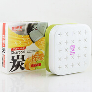 香飄萬家 汽車香膏香水固體車載車用香水新車除異味二合一竹炭香膏 炭+檸檬