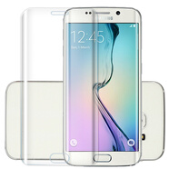 拓蒙（TUOMENG）三星S8+曲面全屏鋼化膜S6edge+手機貼膜S6edge高清膜SM-G9550抗藍光保護膜G9280防爆G9250 三星S6edge/sm-G9250 全屏曲面抗藍光抗指紋護眼版*單片