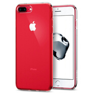 SPIGEN 保險杠手機殼硅膠透明保護套輕薄新款適用于蘋果iPhone8/7/7Plus 5.5英寸全透明