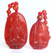 紅瑪瑙八大守護(hù)神吊墜 12生肖男女款項(xiàng)鏈飾品 阿彌托佛生肖豬狗本命佛吊墜 屬雞本命佛-不動(dòng)明王 大號(hào)珠鏈款