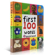 英文原版 First 100 Words 圖解字詞典初級入門100個單詞進口正版紙板書