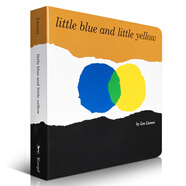 英語原版小黃和小藍(lán) Little Blue and Little Yellow紙板書吳敏蘭 送音頻