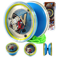 奧迪雙鉆（AULDEY）悠悠球玩具溜溜球火力少年王6悠拳英雄 yoyo球男孩競技玩具 爆旋悠悠球-玄鐵磐龍V