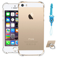 奧多金 手機(jī)殼保護(hù)套 適用于蘋(píng)果iPhone5/5s/SE1代通用手機(jī)套保護(hù)殼 氣囊防摔透明軟殼