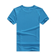 Success.long速干t恤定制印logo 短袖印字快干衣工作服體恤團隊服文化衫廣告衫 湖藍 L