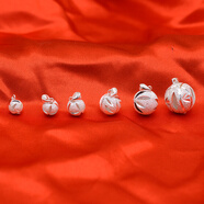 陳銀匠銀飾s990足銀吊墜 磨砂鏤空吊墜 轉運珠吊墜 銀吊墜 圓球吊墜 時(shí)尚個(gè)性鏤空銀吊墜 8mm