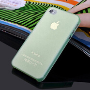 奧多金 輕薄磨砂手機保護殼套 適用于蘋果iphone4 4S 磨砂綠色