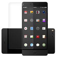 拓蒙 錘子堅果Pro/OD105手機鋼化膜高清防爆透明非全屏幕玻璃保護后背貼膜 【半屏】【精雕版】高清防爆鋼化膜*單片裝+支架