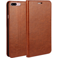 iCoverCase oppor11手機(jī)殼保護(hù)套適用于OPPOR11/plus r11plus棕色+鋼化膜