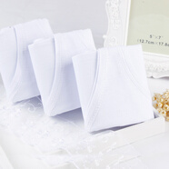 豐翔 3件裝夏季女老人汗衫全棉背心中老年人純棉老太太寬松吊帶背心短款大碼女士 白色+白色+白色 100/XL