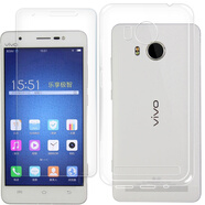 拓蒙 vivo Xshot鋼化膜手機(jī)高清防爆屏幕抗藍(lán)光弧邊保護(hù)玻璃膜 適用于步步高X710L 精雕版鋼化藍(lán)+全包防摔透明殼*1套裝