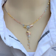 陳銀匠s925銀吊墜時(shí)尚彩銀魚(yú)吊墜銀魚(yú)吊墜配銀項鏈年年有余墜鏤空時(shí)尚流蘇魚(yú)套鏈 彩銀蛇骨間珠配彩銀魚(yú)吊墜