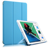 泰拉鋒 適用iPad mini 1/2/3/4保護套2019款mini5蘋果平板電腦防摔三折皮套保護殼 藍色 iPad Mini1/2/3通用