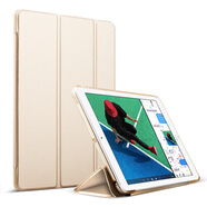 泰拉鋒 適用iPad mini 1/2/3/4保護套2019款mini5蘋(píng)果平板電腦防摔三折皮套保護殼 土豪金 iPad Mini4/5通用