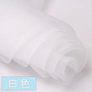 織繡情 歐根紗布料面料衣服蕾絲裙子紗布婚紗網(wǎng)紗批發(fā)透明硬紗薄紗布料 白色