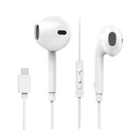 原焋適用Type-c手機耳機小米oppo紅米vivo真我努比亞中興一加realme華為紅魔華碩智能手機半入耳式 A1款白色（ 免轉接線(xiàn)）